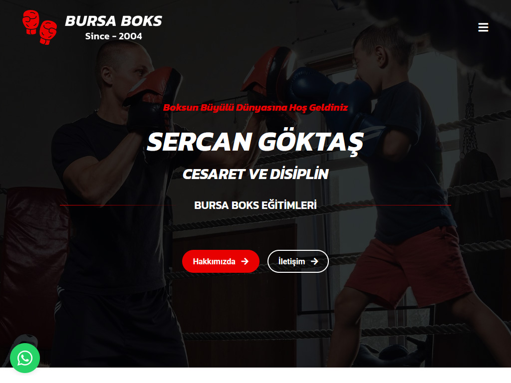 Bursa Boks Website Çalışması