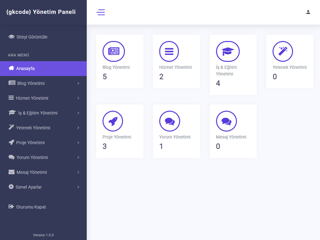 {gkcode} CMS — Laravel Tabanlı Dinamik İçerik Yönetim Sistemi